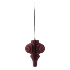 Hot Scandi Living Set de 4 bolas de Navidad Spira, Rojo
