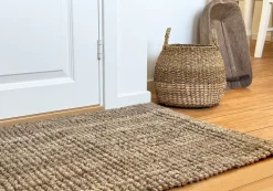 New Dixie Set de 2 cestas con asa Esther, Natural Beige