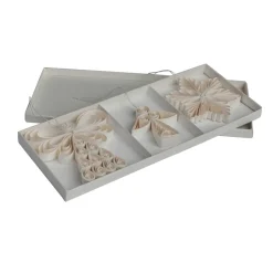 New Watt & Veke Set de 3 colgantes navideños Angel mezcla, Blanco