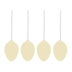 Sale Cooee Design Set de 4 decoraciones de pascua Easter Deco huevo, Light yellow Amarillo