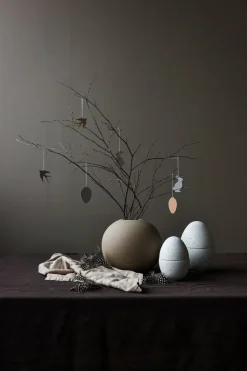 Sale Cooee Design Set de 4 decoraciones de pascua Easter Deco huevo, Cafe au lait Marrón