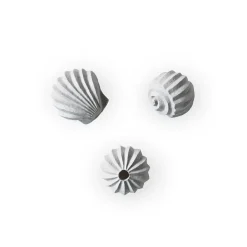 Best Cooee Design Set de 3 esculturas The Genesis Shells, Limestone Beige