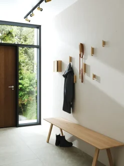New Andersen Furniture Set de 3 ganchos Multi Hooks, Oak Marrón