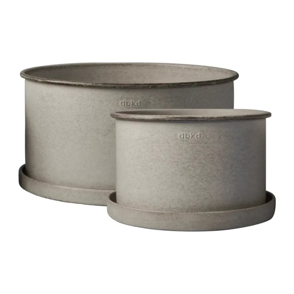 Outlet DBKD Set de 2 macetas Plant bowl, Beige