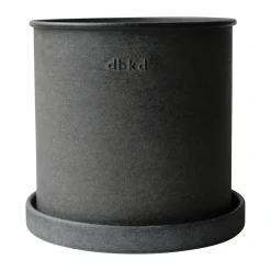 Sale DBKD Set de 2 macetas Plant pot small, Black Negro