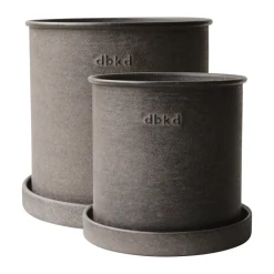Sale DBKD Set de 2 macetas Plant pot small, Brown Marrón