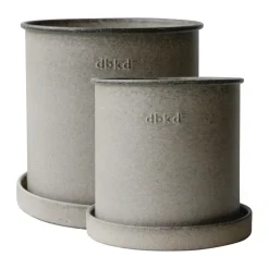 Discount DBKD Set de 2 macetas Plant pot small, Beige