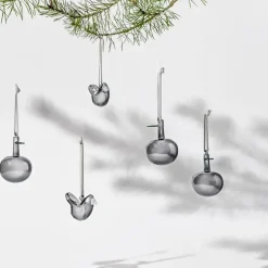 Clearance Iittala Set de 3 manzanas de vidrio Ø6 cm, Gris