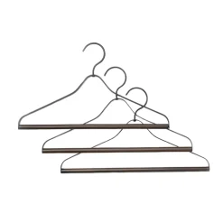 New Ferm Living Set de 3 perchas , Negro