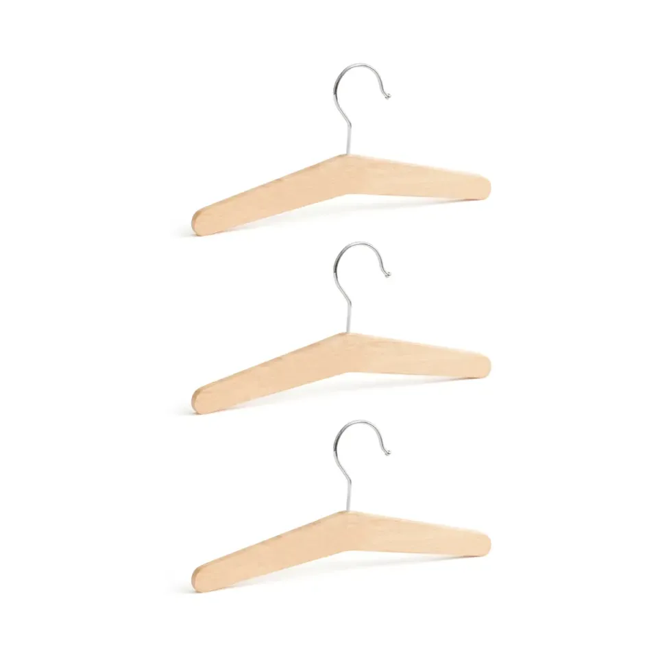 Clearance Kid's Concept Set de 3 perchas Saga blonde, Haya Beige