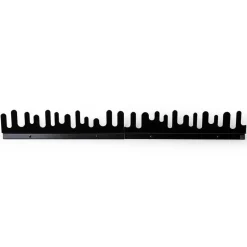 Design House Stockholm Set de 2 percheros de pared Wave, Negro