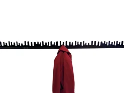 Design House Stockholm Set de 2 percheros de pared Wave, Negro