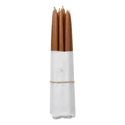 Hot Broste Copenhagen Set de 10 velas antiguas , Mocca Marrón
