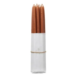 Outlet Broste Copenhagen Set de 10 velas antiguas , Terracotta Naranja