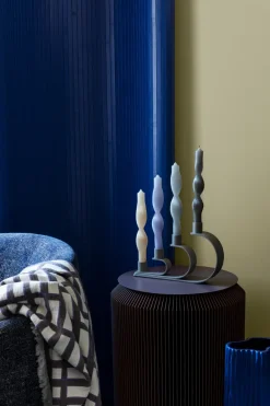 Hot Broste Copenhagen Set de 2 velas en espiral Twist twisted candles 23 cm, Walnut Beige