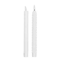 Outlet Design Letters Set de 2 velas LED , Off White Blanco