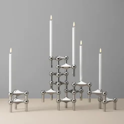 Online STOFF Set de 2 Velas LED Uyuni Lighting, Blanco