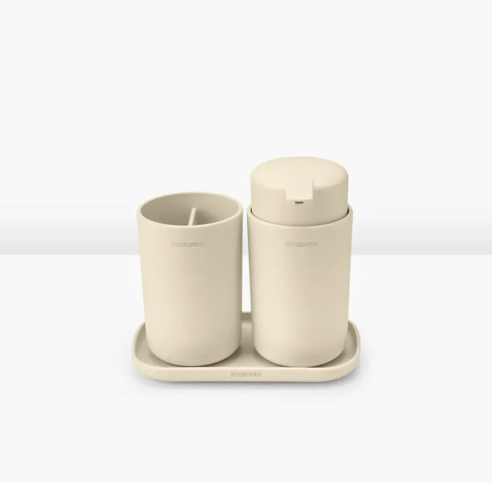 Discount Brabantia Set de accesorios para el baño ReNew , Soft Beige