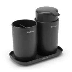 Sale Brabantia Set de accesorios para el baño ReNew , oscuro Gris