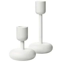 Clearance Iittala Set de candelabros Nappula, Blanco