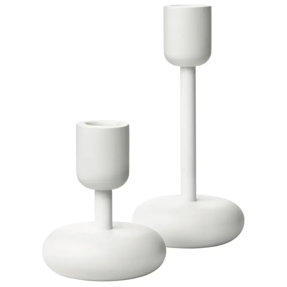 Clearance Iittala Set de candelabros Nappula, Blanco