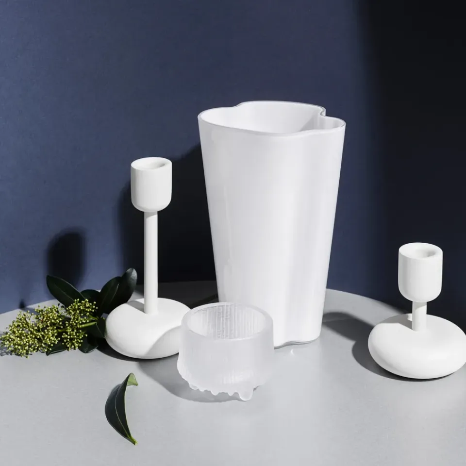Clearance Iittala Set de candelabros Nappula, Blanco
