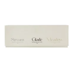 Outlet Scandi Living Set de regalo Vela aromática 70g paquete de 3, Stream/Glade/Meadow Multi