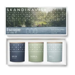 Clearance Skandinavisk Set de velas perfumadas ESCAPE mini 3 piezas, 65 g Multi