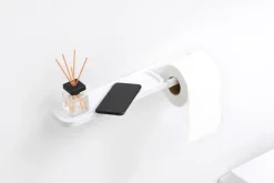 Online Brabantia Soporte de papel higiénico con estante MindSet, Mineral Fresh White Blanco