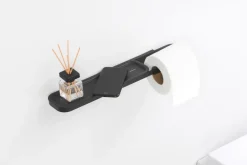 Sale Brabantia Soporte de papel higiénico con estante MindSet, Mineral Infinite Grey Gris