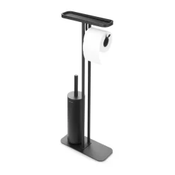 Online Brabantia Soporte papel higiénico y escobilla con estante MindSet, Mineral Infinite Grey Gris