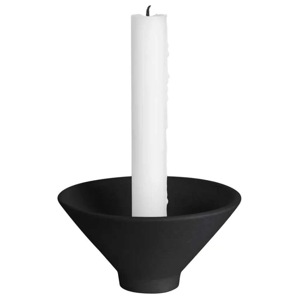 Hot ERNST Soporte para velas con pico , Negro