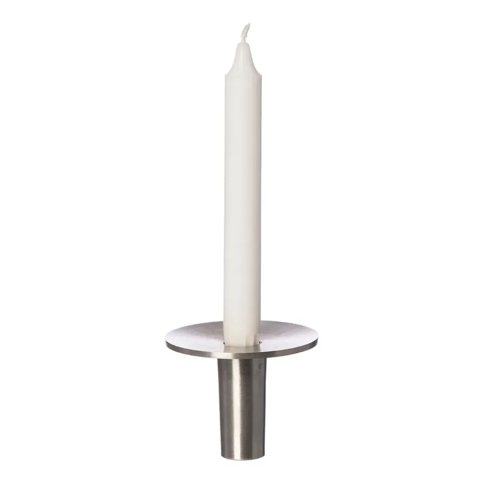Online ERNST Soporte para velas aluminio cepillado Ø9,2 cm, 7 cm Plateado