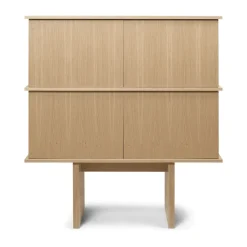 Ferm Living Stilt sideboard double 109x100 cm, Natural oak Beige