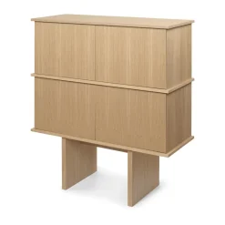 Ferm Living Stilt sideboard double 109x100 cm, Natural oak Beige