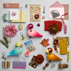Online Kay Bojesen Denmark Story bird, Pasión Rosa