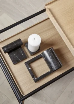 Outlet Woud Sujetalibros Booknd mármol, Negro