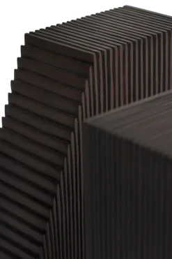 Outlet Ethnicraft Sujetalibros Grooves, 2-packkkk, Mahogany dark brown Marrón