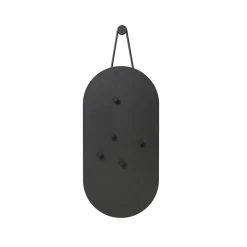 Zone Denmark Tablón A-Bulletin Board, Black, incluido imanes Negro