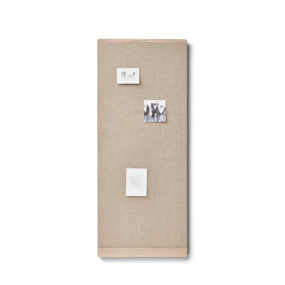 Form & Refine Tablón de corcho Rim 60x145 cm, Roble blanco Beige