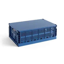 New HAY Tapa grande Colour Crate, Dark blue Azul