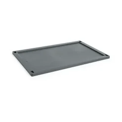 Outlet HAY Tapa grande Colour Crate plastic, Charcoal Negro
