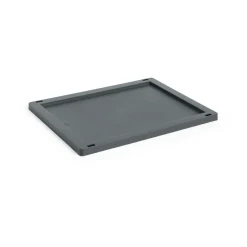 Best HAY Tapa mediana Colour Crate plastic, Charcoal Negro