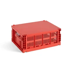 Clearance HAY Tapa mediana Colour Crate, Red Rojo