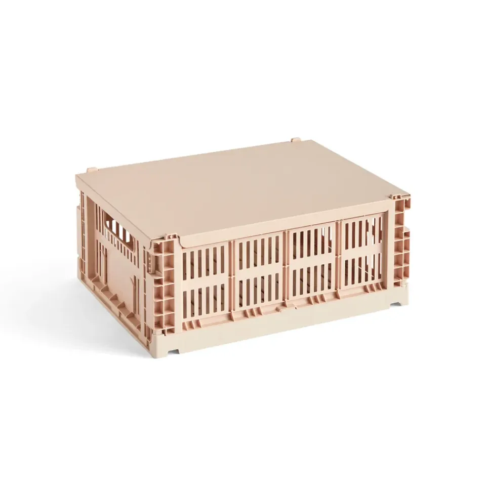 HAY Tapa mediana Colour Crate, Powder Rosa