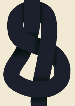 Best Paper Collective The Knot, 70x100 cm Azul