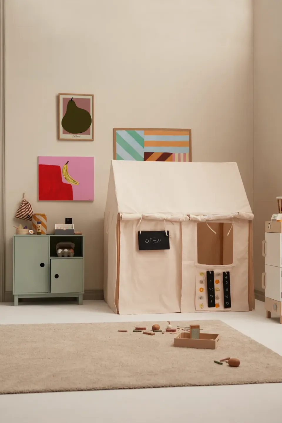 Discount Kid's Concept Tienda de juego Kid's Base, Crudo claro Blanco