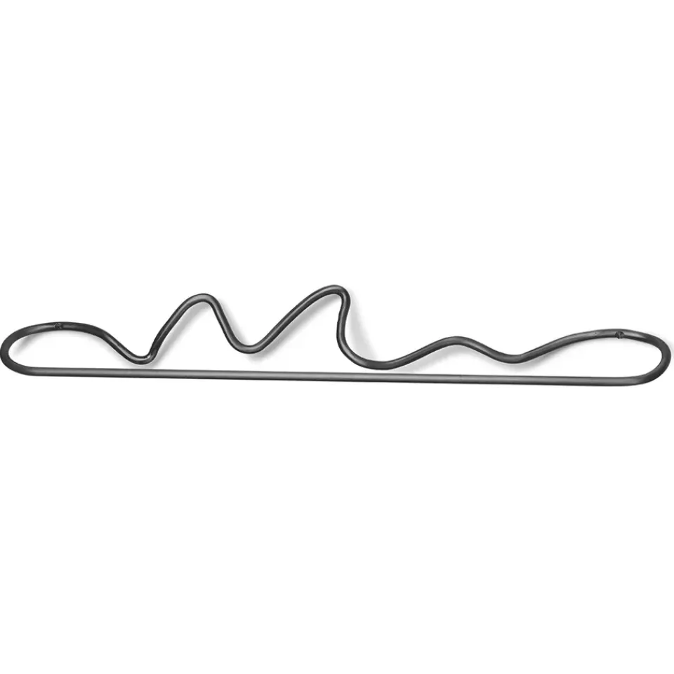 Hot Ferm Living Toallero Curvature, latón Negro