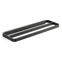 Outlet Zone Denmark Toallero doble RIM 12x44 cm, Black Negro