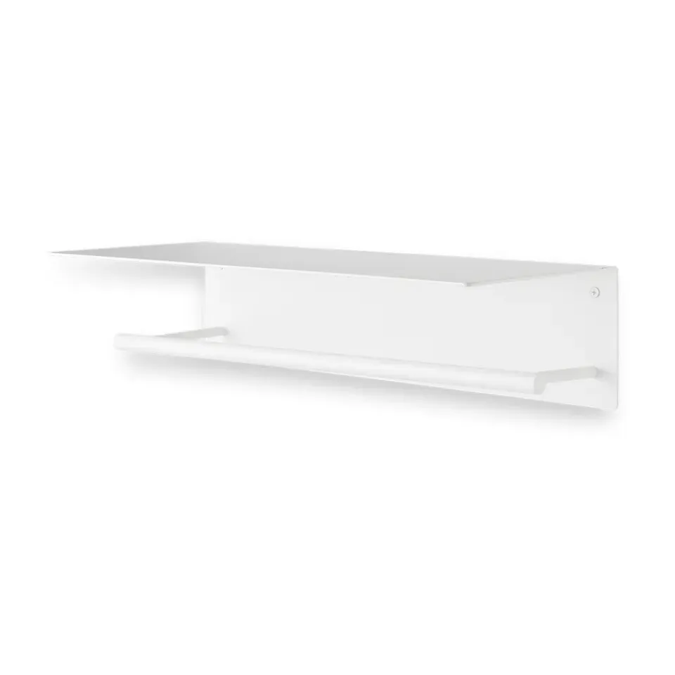 Hot Ferm Living Toallero Dora con estante, White Blanco